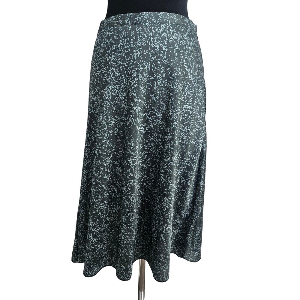 Gianni Bini Botanical Sateen A-Line Skirt - Size 12